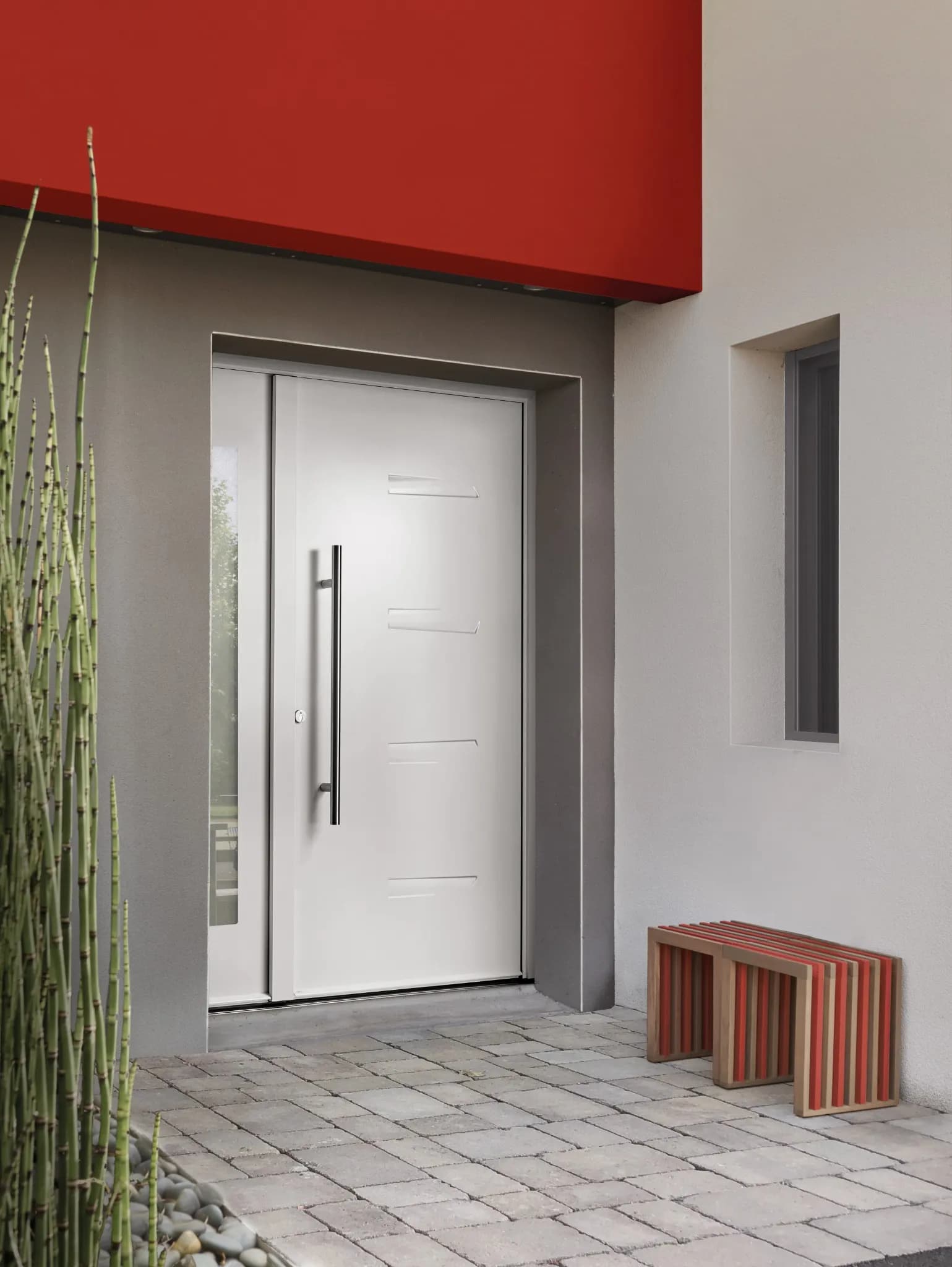 Porte d'entrée acier